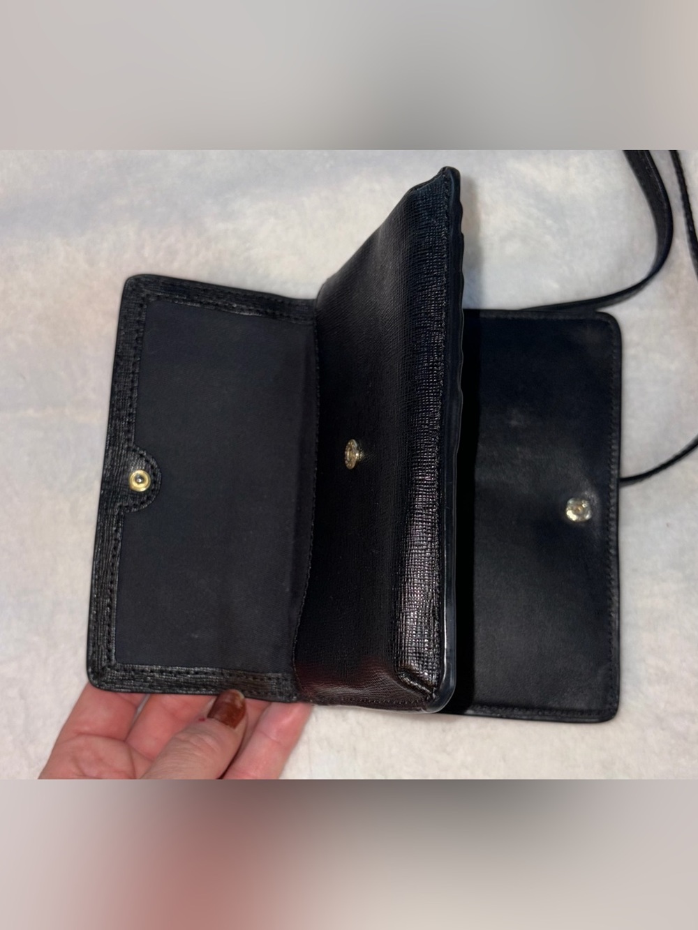 COACH Leather Wallet Crossbody - Picture 6 of 12